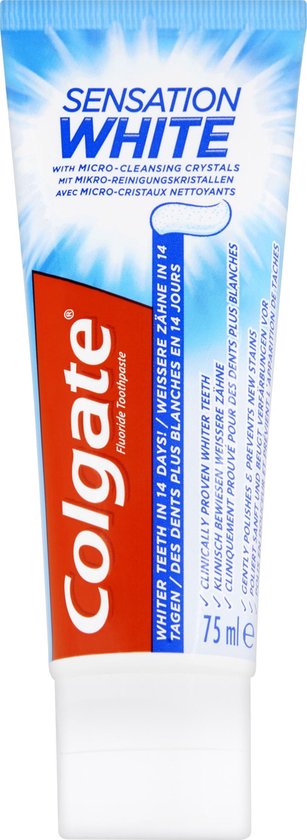 Leerling zegen Vertellen Colgate Sensation White Fluoride Tandpasta 75 ml | bol.com