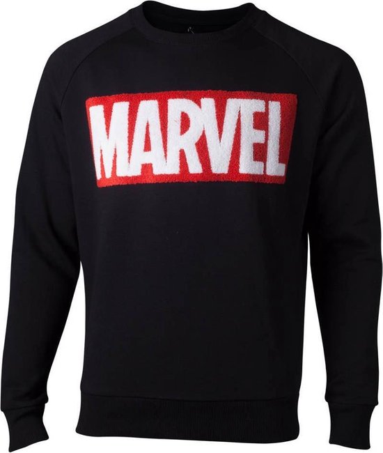 Marvel - Chenille Box Logo heren sweater trui zwart - XL | bol.com