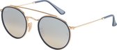 Ray-Ban Round RB3647N Unisex Zonnebril - Goud / Zilver