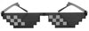 foto van Marvies Thug Life Bril- Deal With It Bril - 6 Pixels