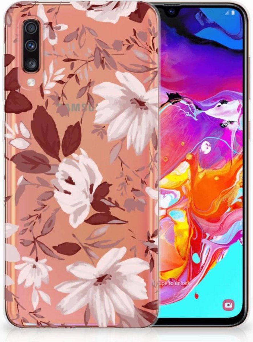 Hoesje maken Samsung Galaxy A70 Watercolor Flowers