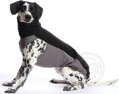 DG Outdoor waterdichte fleece hondenjas zwart - Maat 12 (5-15kg) DGM1