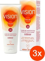 Voordeelverpakking - Vision Every Day Sun Protection – SPF 20 – 100 ml - 3 stuks