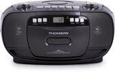 Thomson RK200CD FM-radio en CD Speler met Cassettedeck Recorder - Zwart