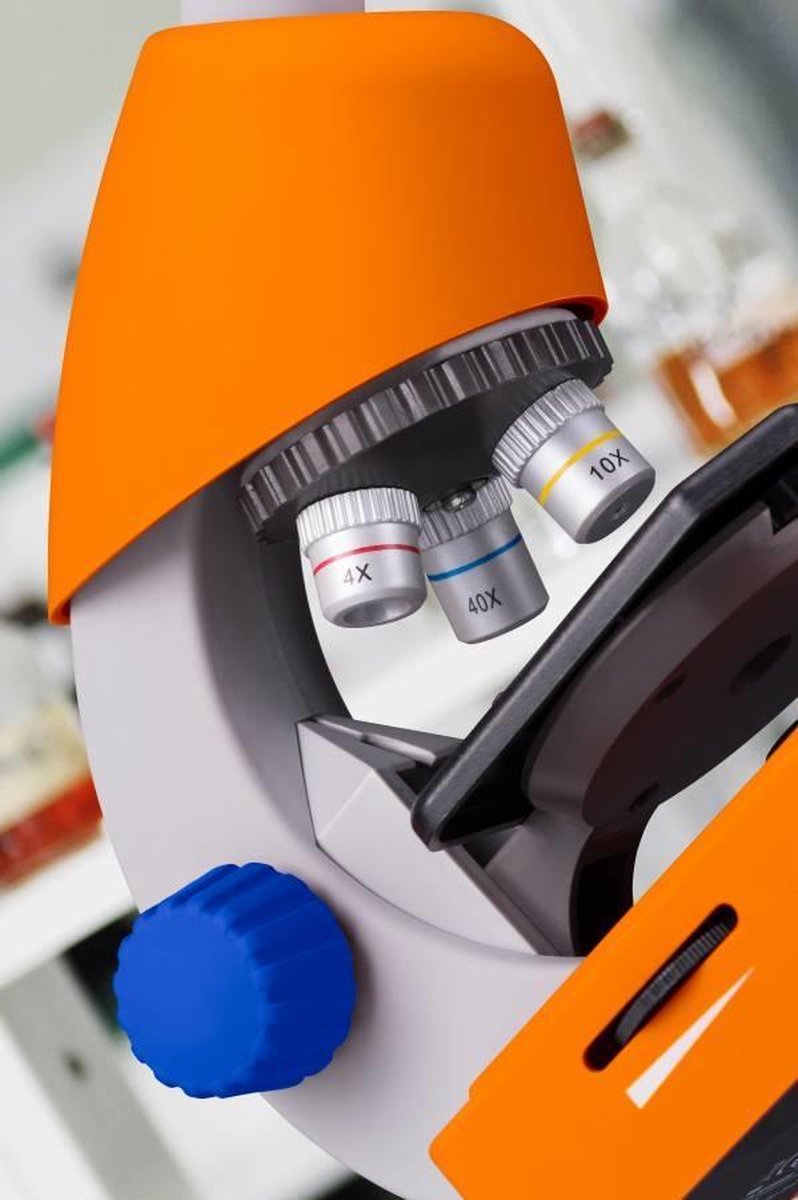 Bresser Junior Microscoop - Vergroting 40x-640x - Incl. Koffer, Preparaten en Accessoires — afbeelding 11