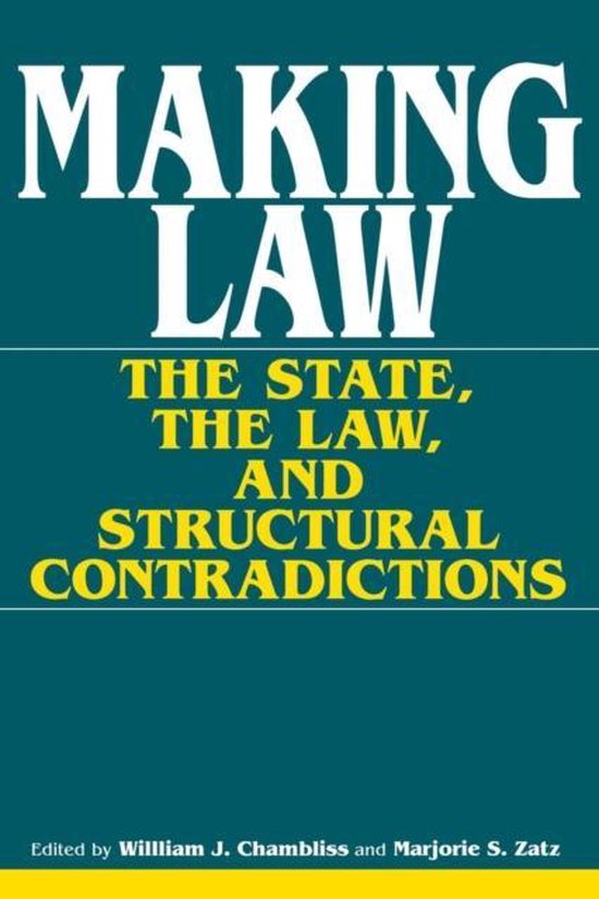 Making Law 9780253208347 William J. Chambliss Boeken