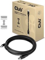club3D DisplayPort Aansluitkabel DisplayPort stekker, DisplayPort stekker 5.00 m Zwart CAC-1061 DisplayPort-kabel