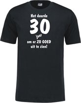 Mijncadeautje - Leeftijd T-shirt - Het duurde 30 jaar - Unisex - Zwart (maat M)