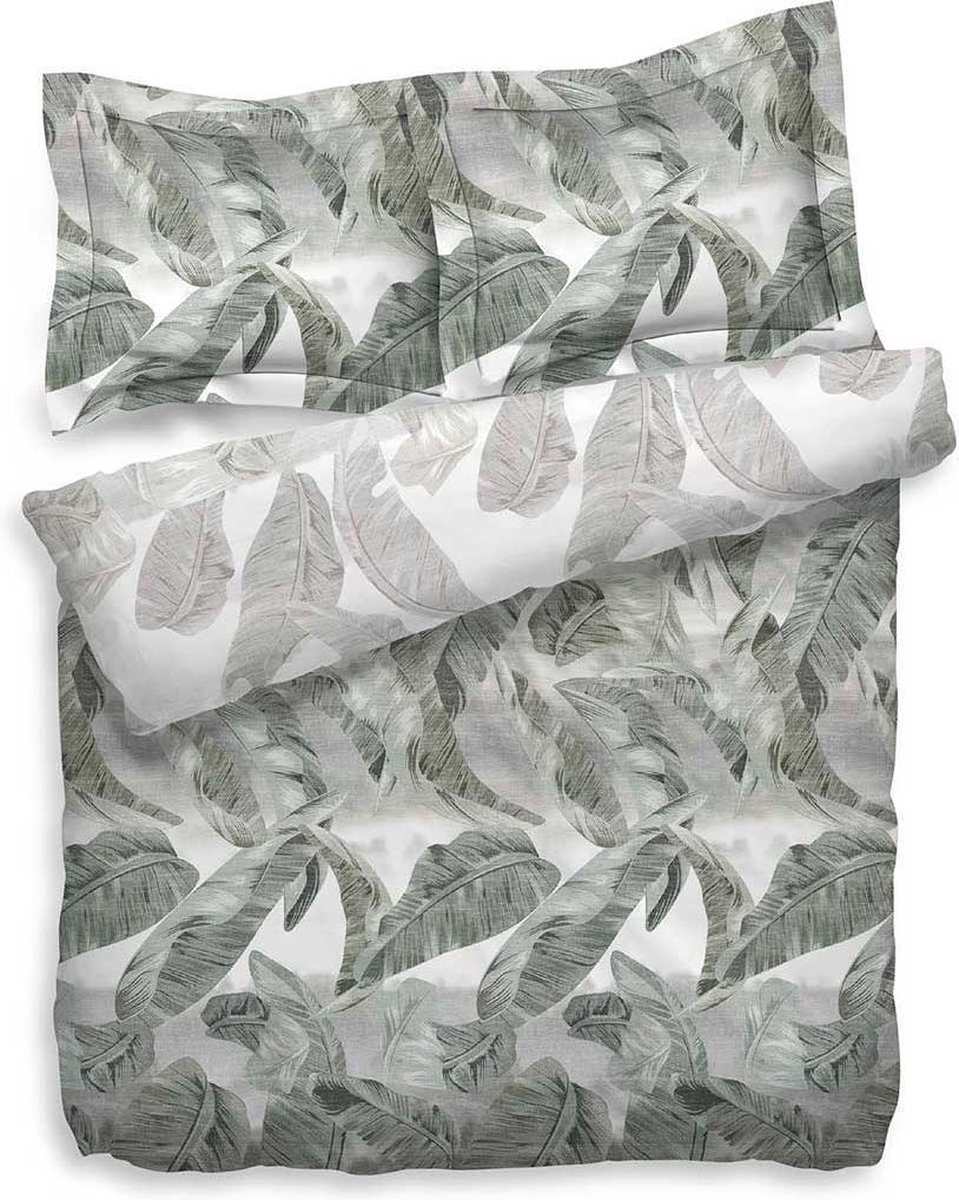 Heckettlane Heckett & Lane Batalla Dekbedovertrek - Tweepersoons - 200x200/220 cm - Groen/Grijs