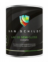 van Schildt SB Semi Gloss Extreem Duurzaam Dekkend Aflak Glans Halfglans 1 Liter Ral 9001 Créme Wit