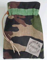 Toetie & Zo Handmade Marble Bag Army, marbres, tissu de l'armée