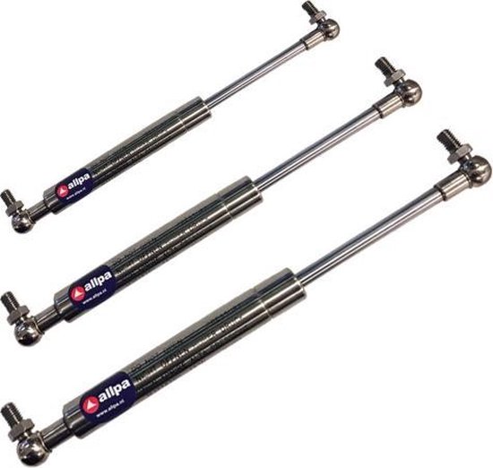 Hydraulische veer gas stut, 1 stks Dikke Oogje Joint Yachting Machinery 316 Rvs Gasveer, Anti-roest Strut, luik Deur Gasveer dicht scharnieren (340