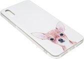 ADEL Siliconen Back Cover Hoesje voor iPhone XS Max - Chihuahua Hond