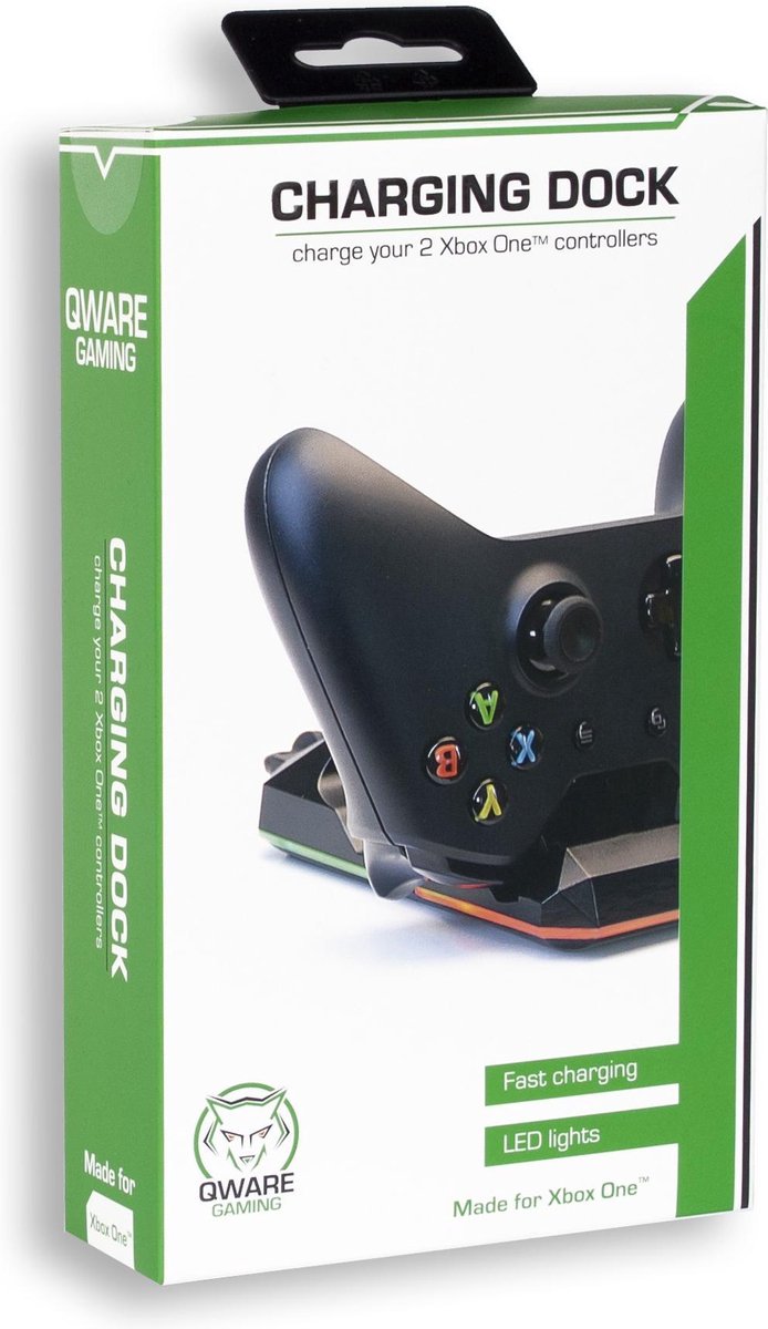 Qware Dual Charger oplaadstation voor twee controllers - Geschikt voor de Xbox  One... | bol.com