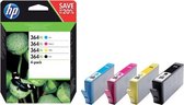 HP 364XL - Inktcartridge / Zwart / Cyaan / Magenta / Geel / 4-pack / Hoge Capaciteit (N9J74AE)