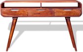 Console tafel 120x30x75 cm massief sheesham hout (incl. vloerviltjes)