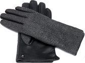 NapoLADY ECO lederen touchscreen handschoenen | Grijs | maat M
