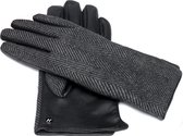 NapoLADY ECO lederen touchscreen handschoenen | Grijs | maat M