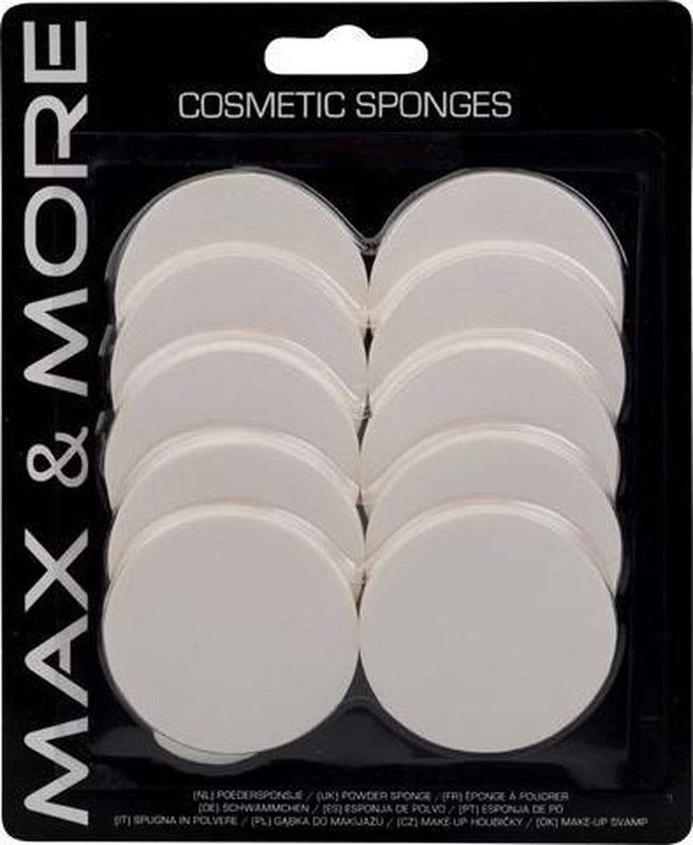 Max & More Make-up poeder sponsjes - powder sponge - Max & More
