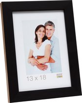 Deknudt Frames S46JH2  20x30cm Houten fotokader in zwart met houtkleurige zijkant