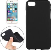 Let op type!! For  iPhone 8 & 7  Solid Color TPU Protective Back Cover Case(Black)