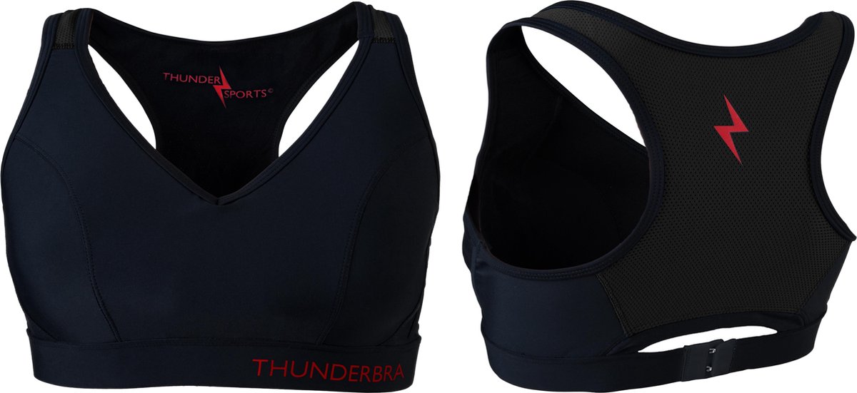 Thundersports Thunderbra - SportBH - Zwart - Medium Cup C/D