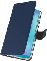 Booktype Telefoonhoesjes - Bookcase Hoesje - Wallet Case -  Geschikt voor Samsung Galaxy A6s - Navy