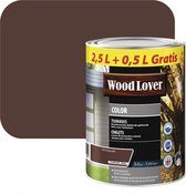Woodlover Color Tuinhuis - Beits - Chocolat - 535 - 3 L Promo- Beschermende dekkende gekleurde beits voor tuinhuizen