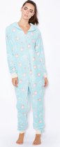 Onesie, Jumpsuit Ladies "Wekker"  print series blauw