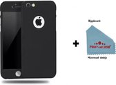 Pearlycase 360 graden Full Body Cover Case Zwart Hoesje voor iPhone 6/6S