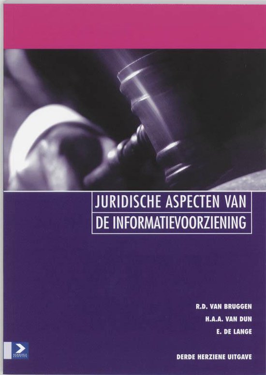 Cover van het boek 'Juridische aspecten van de informatievoorziening / druk 3' van Reinold van Bruggen en Bruggen van