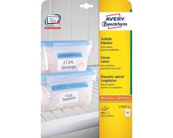 Avery diepvriesetiketten Ft 63,5 x 33,9 mm (b x h), wit, doos van 600 etiketten