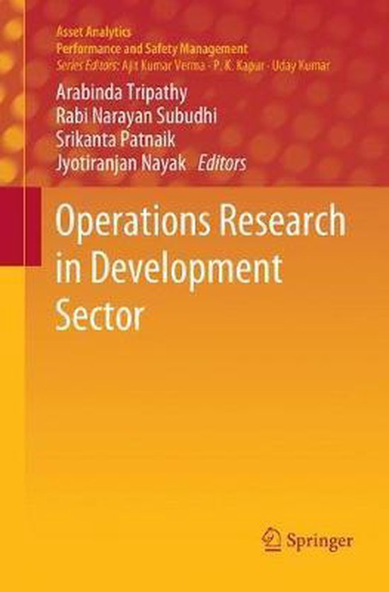 Asset Analytics- Operations Research in Development Sector - cover