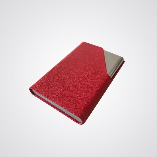 Luxe Business Card Holder / Creditcardhouder- Metaal - Rood