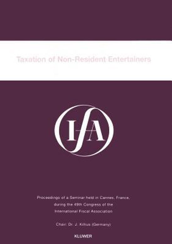 IFA: Taxation of Non-Resident Entertainers - cover