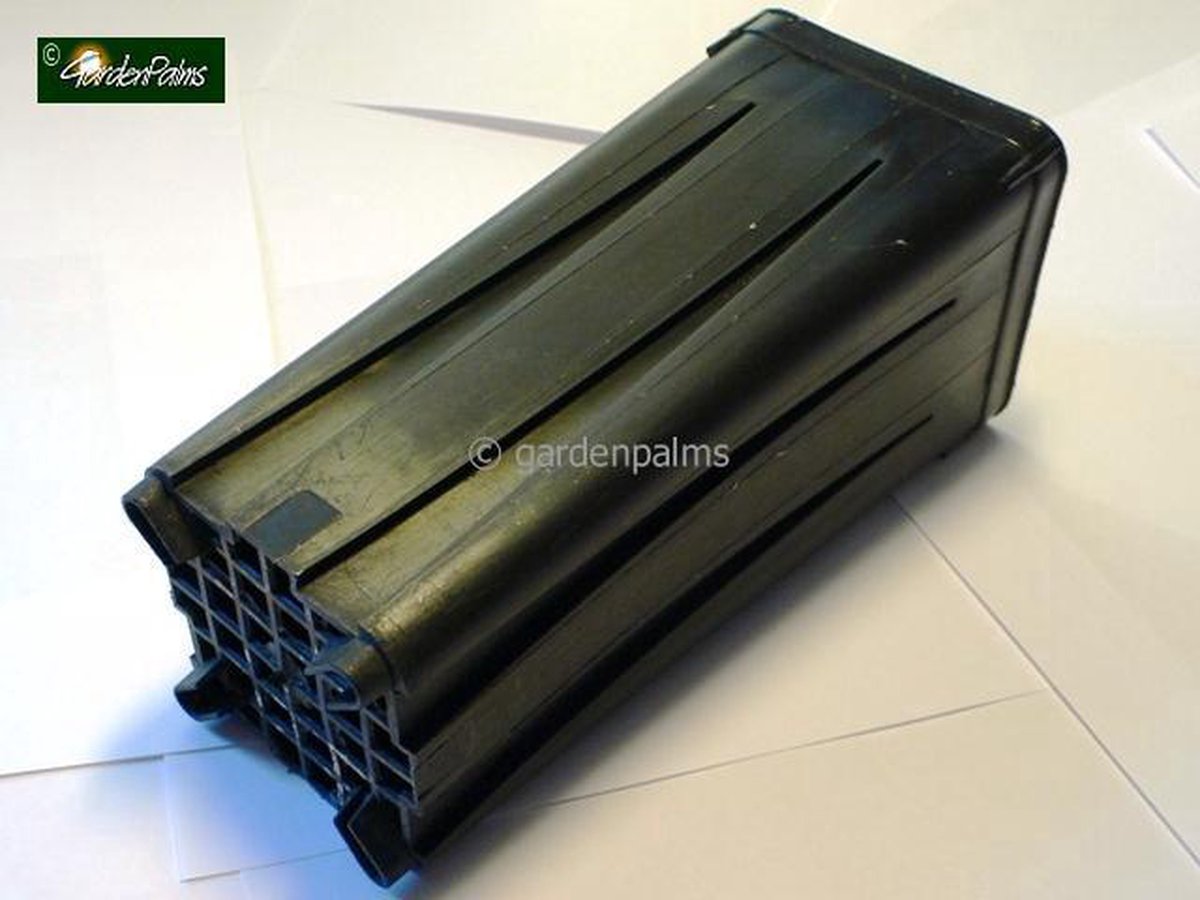 10x Diepe vierkante Palmpot Sleeve 7x7x18cm , 0,7 ltr - Kweekpot - Boompot