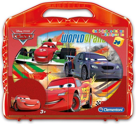 Clementoni blokkenpuzzel Cubi 24 - Cars blokken