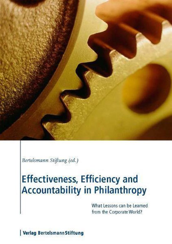Effectiveness, Efficiency and Accountability in Philanthropy - cover
