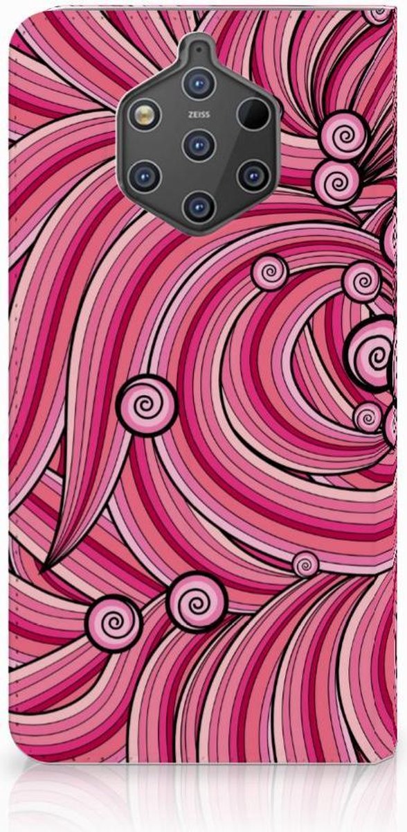 Nokia 9 PureView Bookcase Swirl Pink