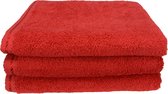 ARTG Towelzz® -  Handdoek - Rood - 50 x 100 cm - Set 10 stuks