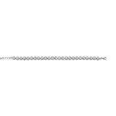New Bling 9NB-0240 - Bracelet tennis en argent - 100 zircones facettées 5 mm - longueur 17 + 4 cm - couleur argent