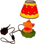 Playwood - Houten Kinderlamp Olifant; Inclusief adapter / omvormer van 230 volt naar 12 volt
