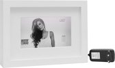 Deknudt Frames fotolijst - LED - wit met passe-partout - foto 13x18 cm