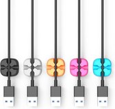 Orico 5 kabelclips voor 5 kabels tot 5mm dik - Diverse kleuren
