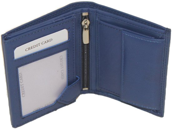 Billfold hoog klein  donker Blauw