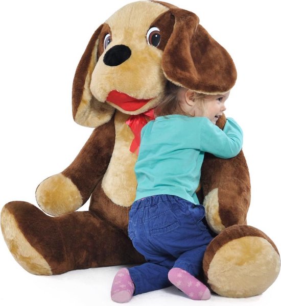 Ik zie je morgen Handvol Geliefde Grote knuffel - Hond 110cm | bol.com