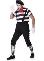 Karnival Costumes Verkleedpak Mime Heren Polyester Zwart/wit Mt Xl