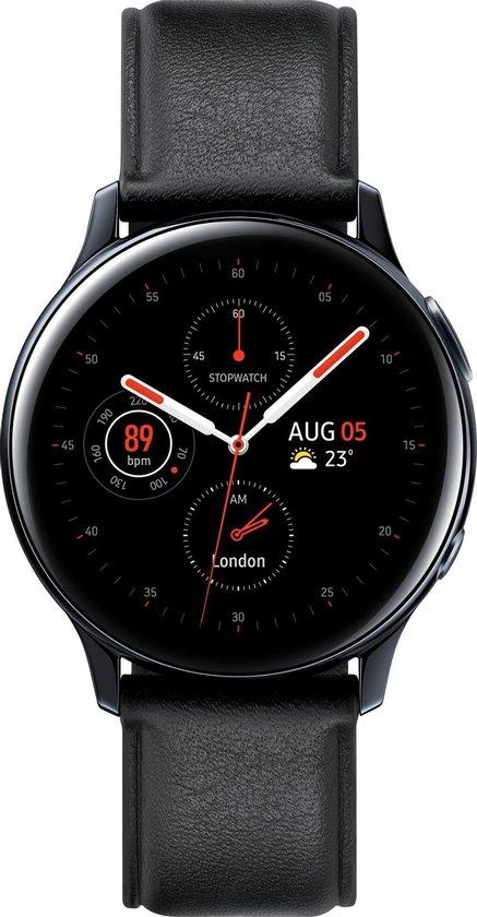 Samsung Galaxy Watch Active2 Stainless Steel Smartwatch 40 Mm Zwart Bol Com