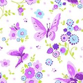 Papstar Beautiful Butterfly Papier Multi kleuren 20stuk(s) papieren servetten
