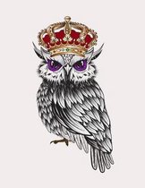 Majestic Queen Owl Graph Paper Notebook
